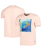 Men's and Women's Freeze Max Pink The Simpsons Surfboarding T-shirt