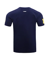 Men's Pro Standard Navy Michigan Wolverines Script Tail T-shirt