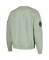 Men's Pro Standard Green Milwaukee Brewers Neutral Drop Shoulder Pullover Sweatshirt