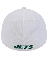Men's New Era White York Jets Active 39THIRTY Flex Hat