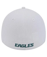 Men's New Era White Philadelphia Eagles Active 39THIRTY Flex Hat