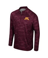 Men's Colosseum Maroon Minnesota Golden Gophers Carson Raglan Quarter-Zip Jacket