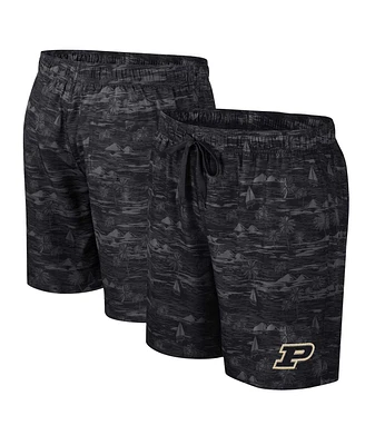 Men's Colosseum Black Purdue Boilermakers Ozark Swim Shorts