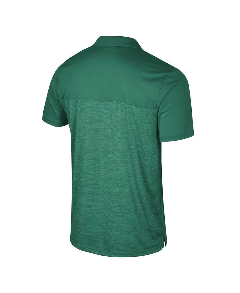 Men's Colosseum Green Baylor Bears Langmore Polo Shirt