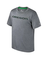 Big Boys Colosseum Heather Charcoal Oregon Ducks Very Metal T-shirt