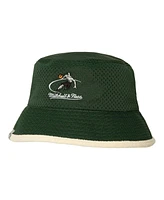 Men's Mitchell & Ness Cream, Green AND1 Game Mesh Bucket Hat