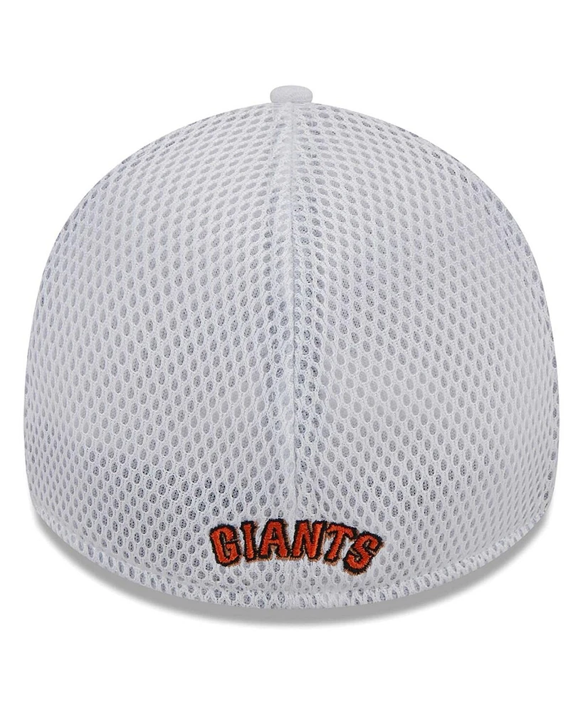 Men's New Era White San Francisco Giants  Neo 39THIRTY Flex Hat