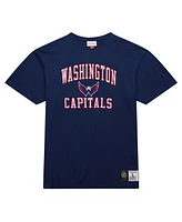 Men's Mitchell & Ness Navy Washington Capitals Legendary Slub T-shirt