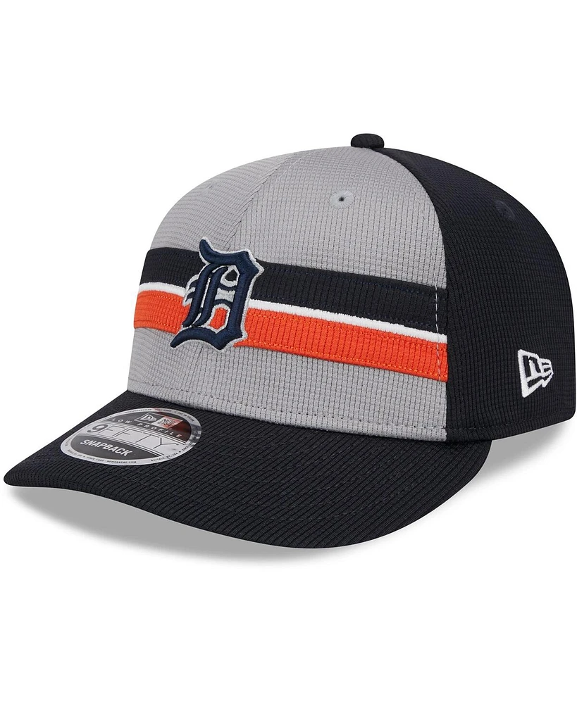 Men's New Era Gray Detroit Tigers 2024 Batting Practice Low Profile 9FIFTY Snapback Hat