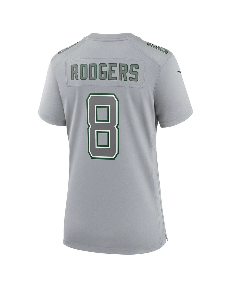 Women's Nike Aaron Rodgers Heather Gray New York Jets Atmosphere Fashion Game Jersey