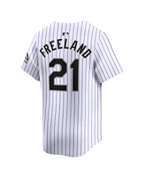 Men's Nike Kyle Freeland White Colorado Rockies Home Limited Player Jersey