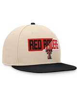 Men's Top of the World Khaki Texas Tech Red Raiders Goalaso Snapback Hat