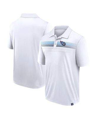 Men's Fanatics White Tennessee Titans Victory For Us Interlock Polo Shirt