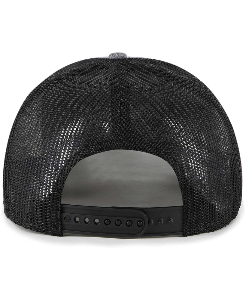 Men's '47 Brand Charcoal Virginia Tech Hokies Carbon Trucker Adjustable Hat