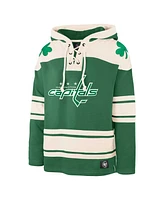 Men's '47 Brand Kelly Green Washington Capitals St. Patrick's Day Superior Lacer Pullover Hoodie