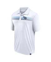 Men's Fanatics White Tennessee Titans Victory For Us Interlock Polo Shirt