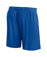 Men's Fanatics Blue New York Knicks Post Up Mesh Shorts