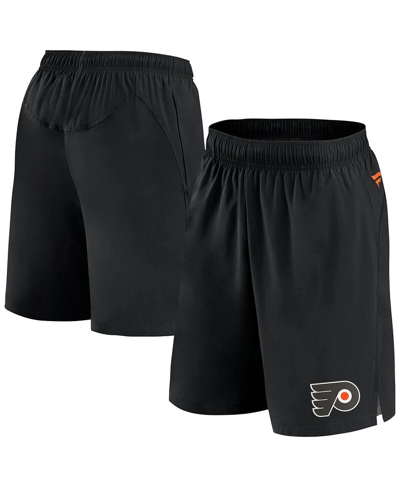 Men's Fanatics Black Philadelphia Flyers Authentic Pro Tech Shorts