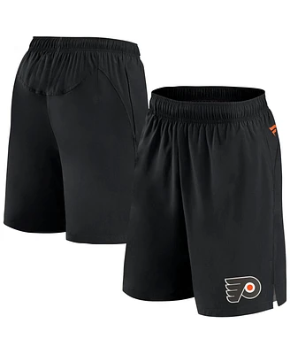 Men's Fanatics Black Philadelphia Flyers Authentic Pro Tech Shorts