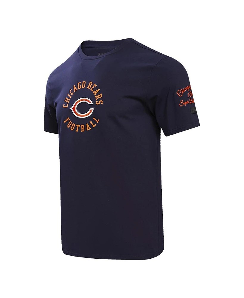 Men's Pro Standard Navy Chicago Bears Hybrid T-shirt