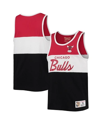 Big Boys Mitchell & Ness Black, Red Chicago Bulls Hardwood Classics Special Script Tank Top