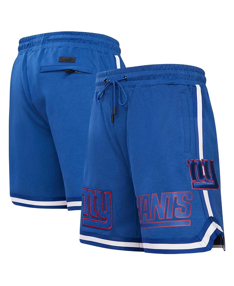 Men's Pro Standard Royal New York Giants Classic Chenille Shorts