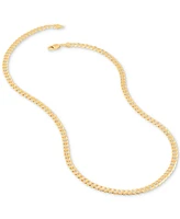 Italian Gold Polished Solid Curb Link 22" Chain Necklace (5-1/2mm) in 10k Gold