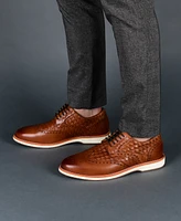 Thomas & Vine Men's Radcliff Woven Wingtip Derby Shoe