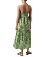 Sanctuary Women's Printed Dropped-Seam Maxi Dress