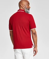 Club Room Men's Regular-Fit Tipped Performance Polo Shirt