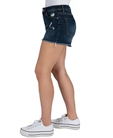 Indigo Rein Juniors' Frayed-Hem Destructed Shorts