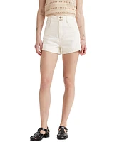 Levi's High-Waisted Cotton Mom Shorts