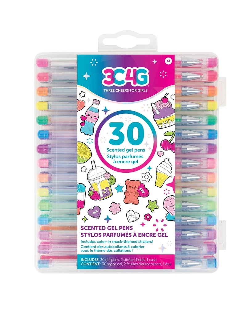 Make It Real 30 Pc Scented Gel Pens with Sticker Sheet