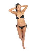 Dai Moda Women's Frenchie Mauve Two Piece Tri String Bikini