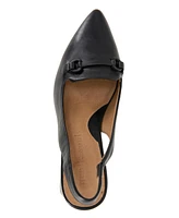 Gentle Souls Women's Dionne Pointed-Toe Block-Heel Slingback Pumps