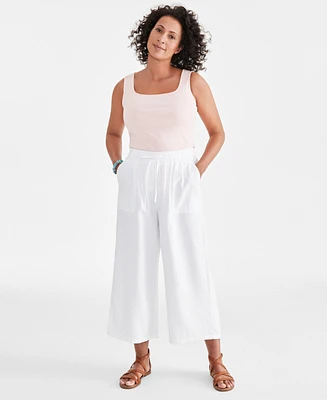 Style & Co Women's Cropped Drawstring Pants, Created for Macy's