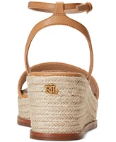 Lauren Ralph Women's Leona Espadrille Platform Wedge Sandals