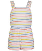 Tommy Hilfiger Little Girls Striped Terry Romper