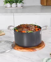 Guy Fieri's Flavortown Hard-Anodized Laser Titanium Aluminum 6-Qt. Dutch Oven with Lid