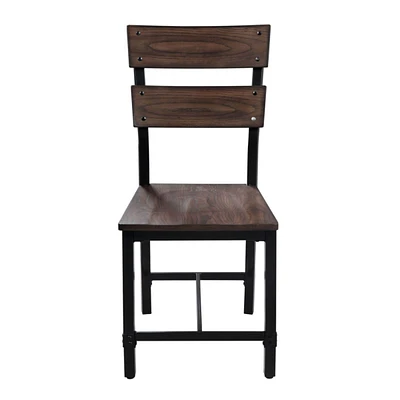 Simplie Fun Mariatu Side Chair (Set of 2), Oak (2 Piece/1Ctn)