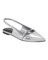 Marc Fisher Women's Elelyn Pointy Toe Slingback Dress Flats