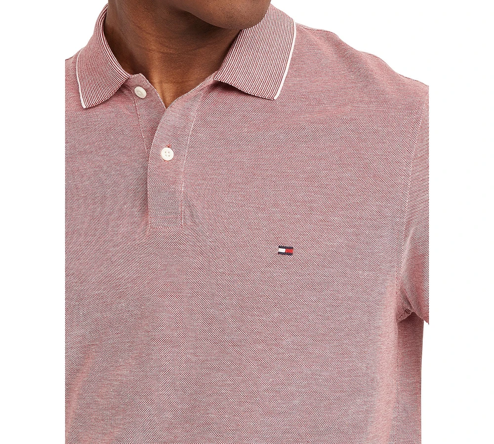 Tommy Hilfiger Men's Slim-Fit Mouline Oxford Polo Shirt