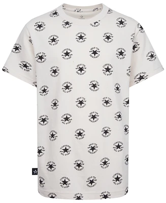 Converse Big Boys Core All-Over Print Short Sleeve T-shirt
