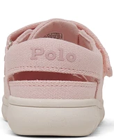 Polo Ralph Lauren Toddler Girls Barnes Fisherman Ez Fastening Strap Casual Sneakers from Finish Line