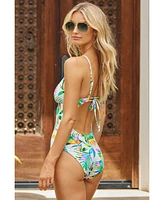 Becca Women's Isla Verde Tropical-Print One-Piece Swimsuit