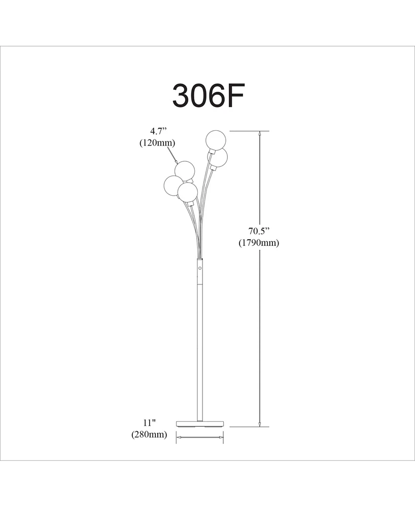 Dainolite Light Incandescent Floor Lamp