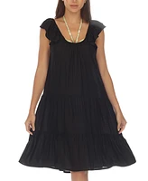 Raviya Women's Scoop-Neck Tiered Dress Cover-Up