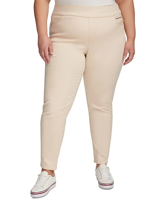 Tommy Hilfiger Plus Gramercy Sateen Ankle Pants, Created for Macy's