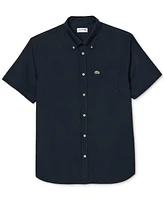 Lacoste Men's Short Sleeve Button-Down Oxford Shirt
