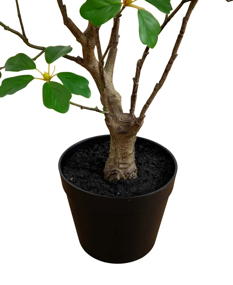 Nearly Natural 4ft. Artificial Dogwood Tree with Real Touch Leaves
